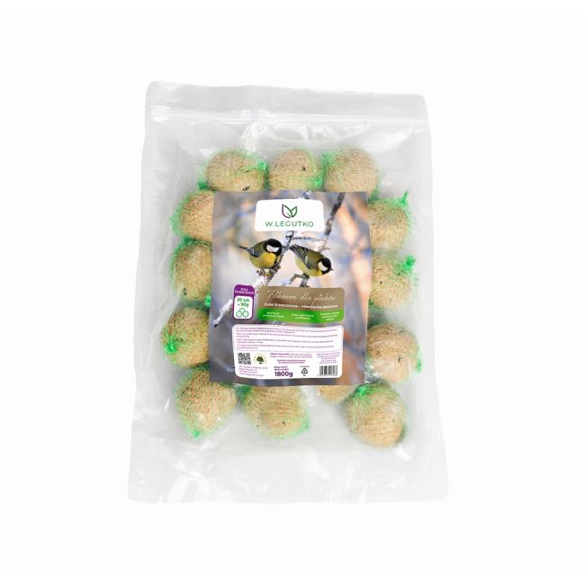 Pokarm dla ptaków - kule tłuszczowe 20pak 1800.00g - Produkty dla ptaków - W. Legutko